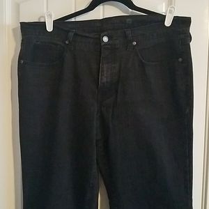 Faded black boot cut jeans size 16